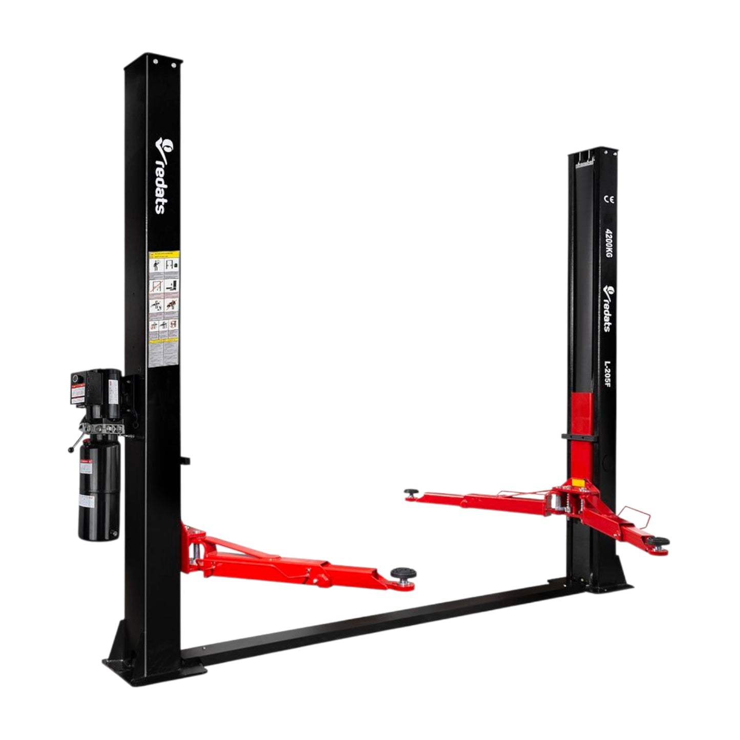 Elektrohydraulische 4,2T Hebebühne Semi-Aut. 230V Redats L-205F - Komplettpaket!