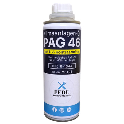 PAG 46 UV Klimakompressor Öl, Klimaanlagen Öl mit UV Kontrastmittel für R134a 250ml