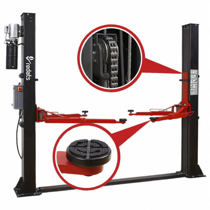 Elektrohydraulische 4,0T Hebebühne Automatik 380V Redats L-220 - Komplettpaket!