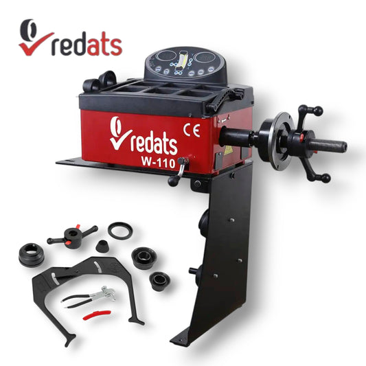 Halbautomatische Radwuchtmaschine mit Handantrieb PKW Transporter REDATS W-110