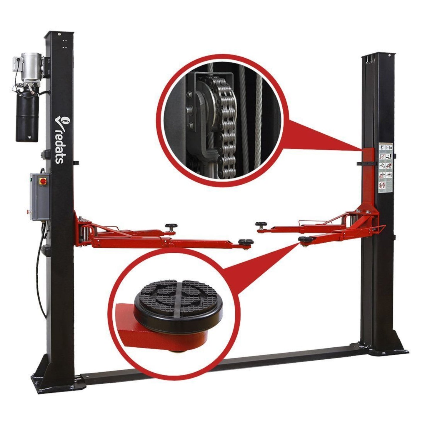 Elektrohydraulische 4,0T Hebebühne Automatik 380V Redats L-220 - Komplettpaket!