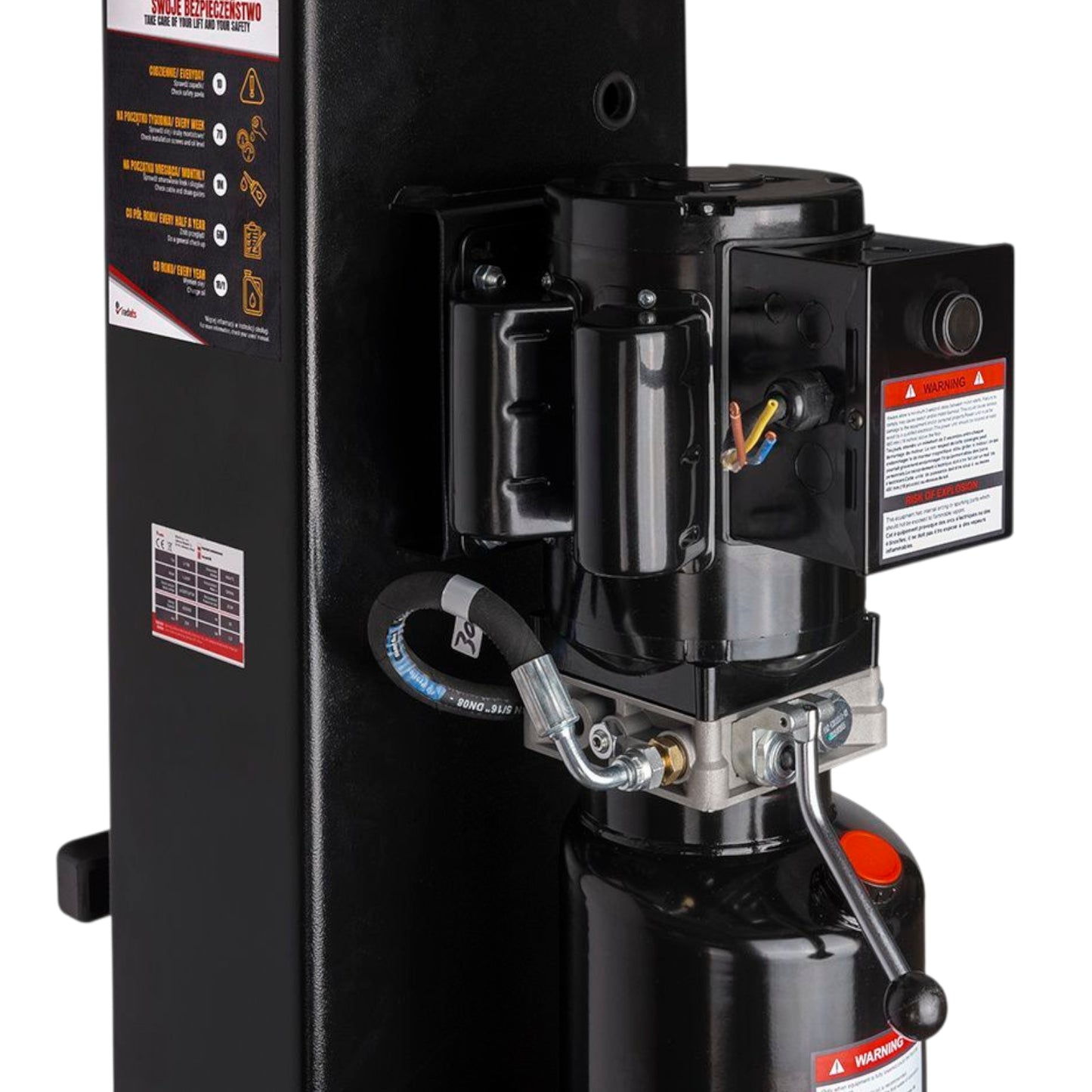 Elektrohydraulische 4,2T Hebebühne Semi-Aut. 230V Redats L-205F - Komplettpaket!