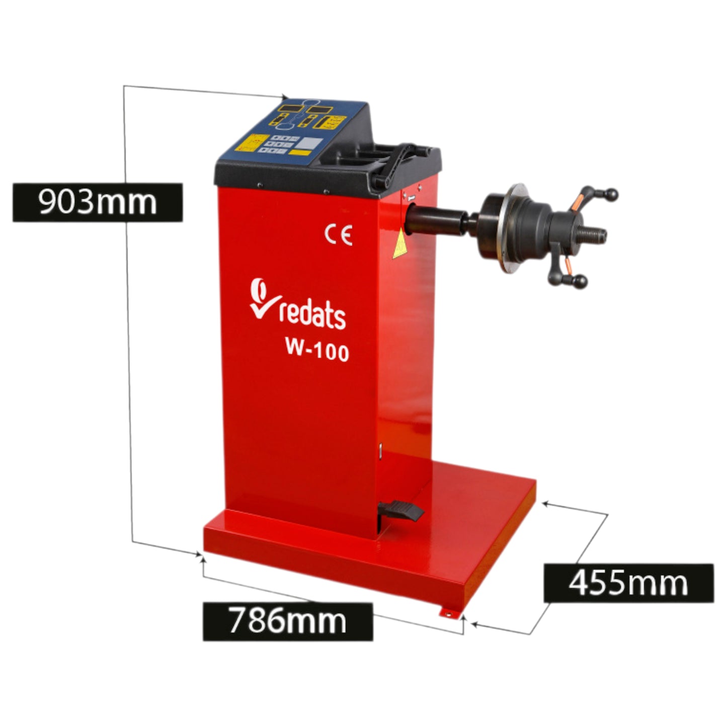 Halbautomatische Reifenwuchtmaschine für PKW und Transporter REDATS W-100