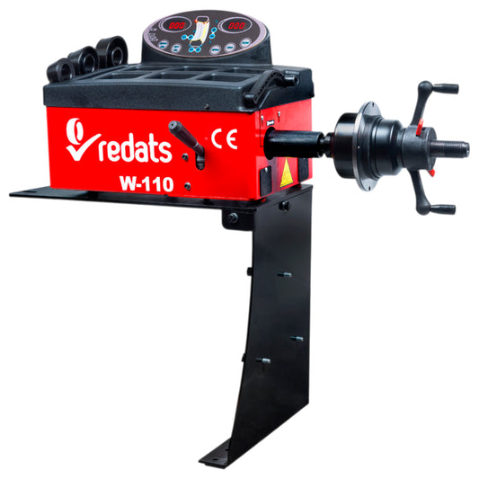 Halbautomatische Radwuchtmaschine mit Handantrieb PKW Transporter REDATS W-110
