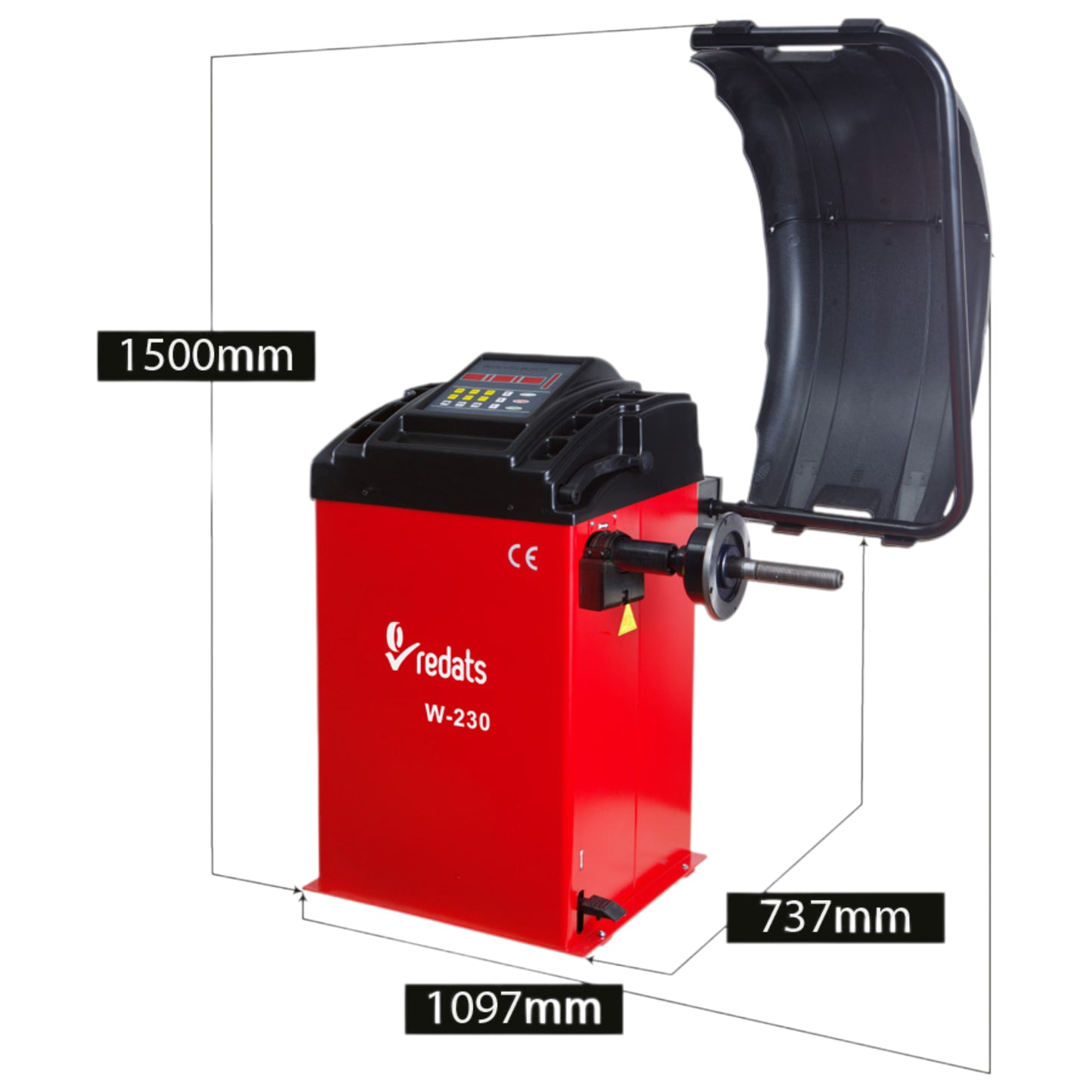 Automatische Reifenwuchtmaschine für PKW und Transporter REDATS W-230